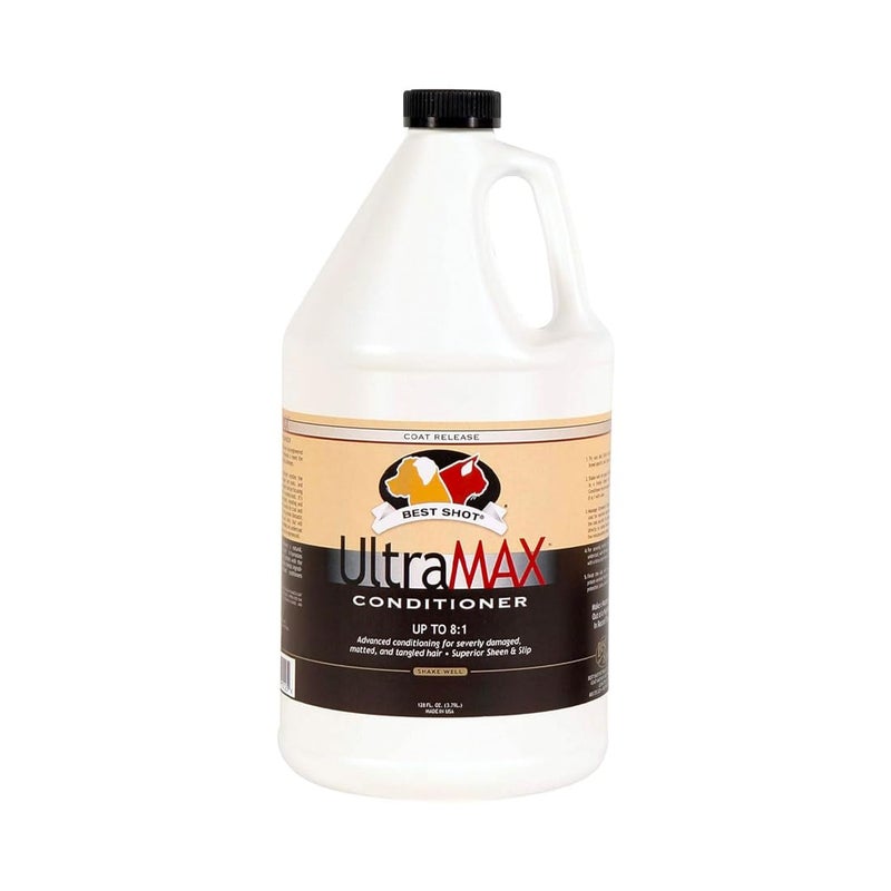Best Shot UltraMAX Pro Conditioner, Hydrating Conditioner for Any Dog or Cat, Coat Release Technology, Sweet Pea Essence, 1.1-Gallon - Image 1